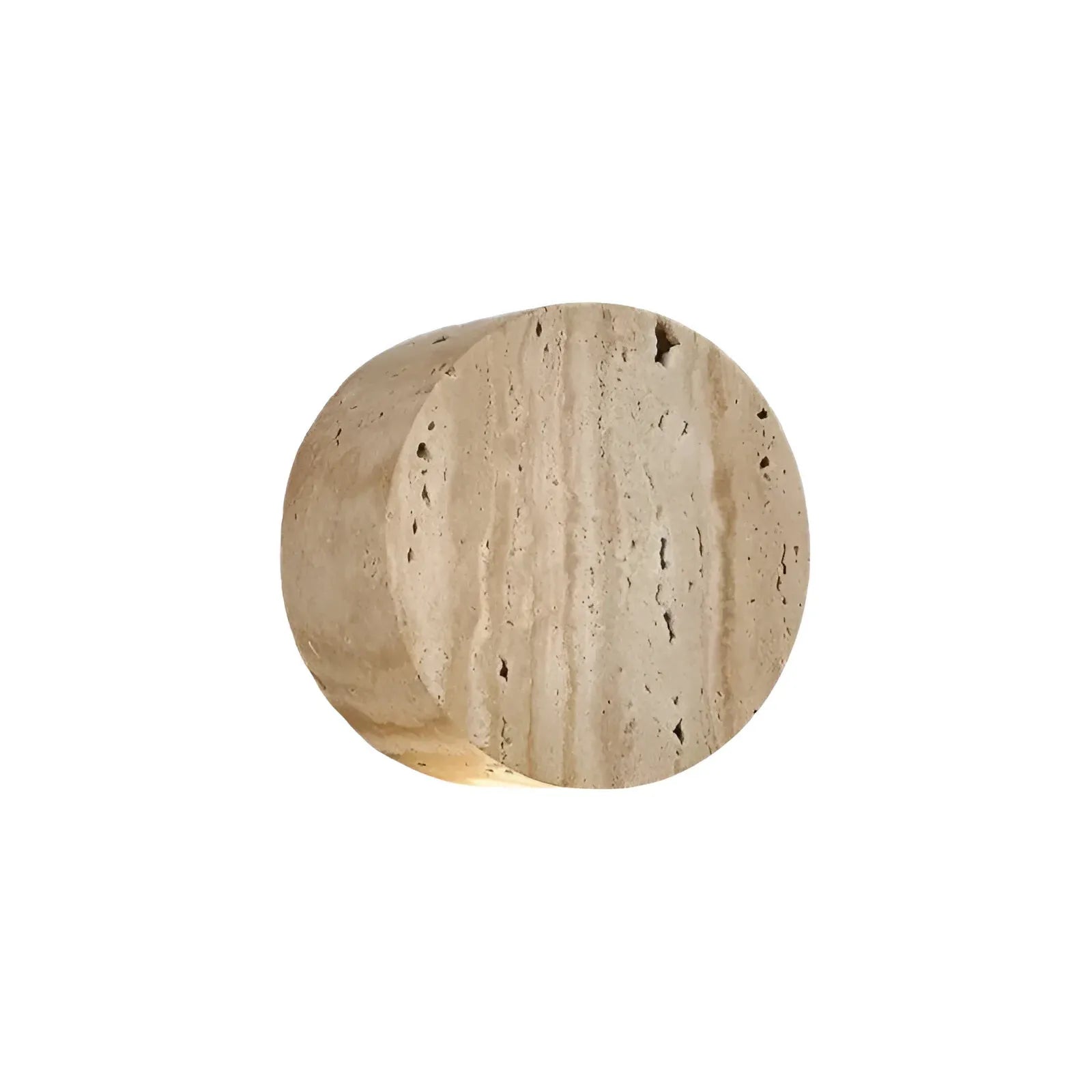 Hale Minimal Travertine Wall Sconce