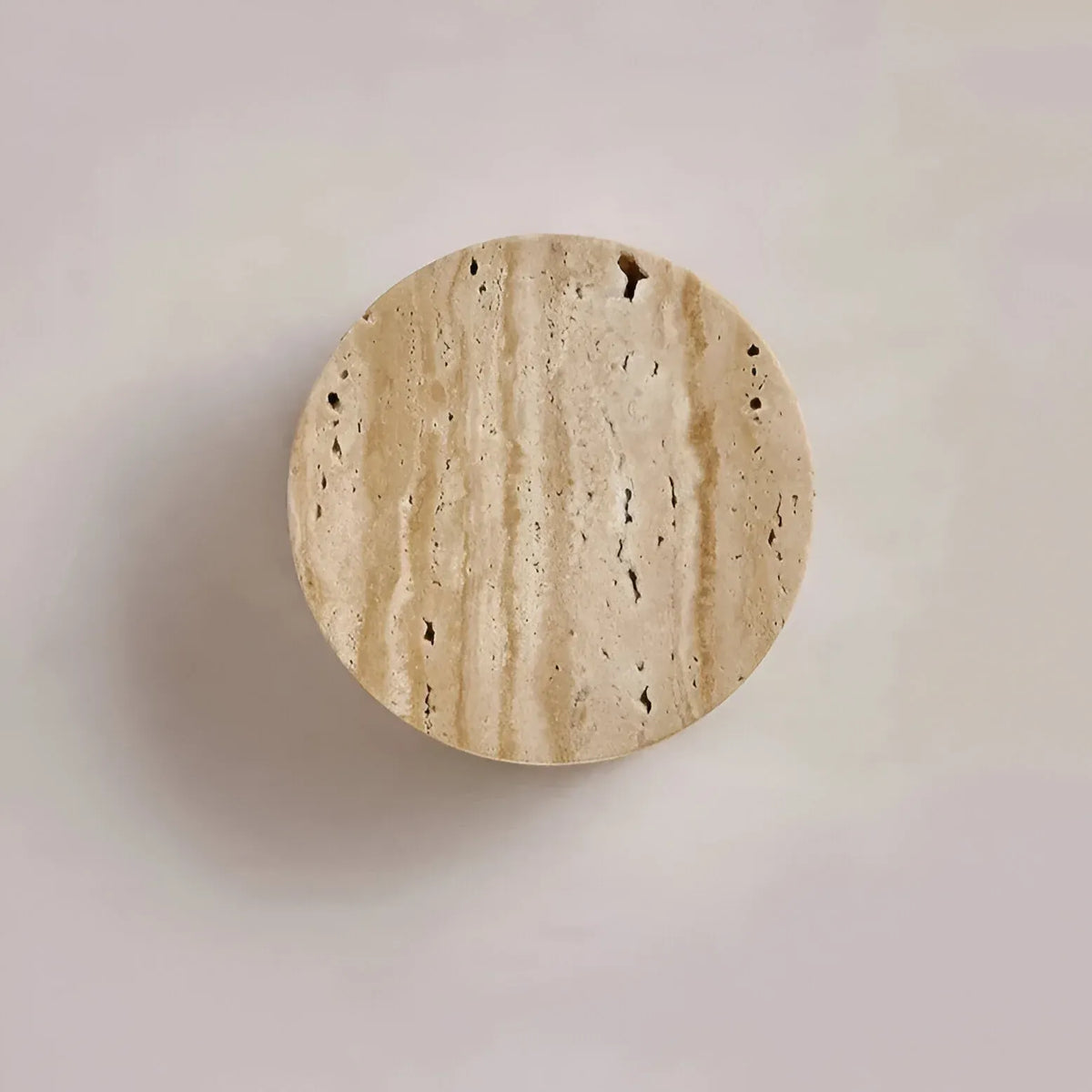 Hale Minimalist Travertine Downlight Wall Light
