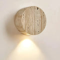 Hale Minimalist Travertine Downlight Wall Light