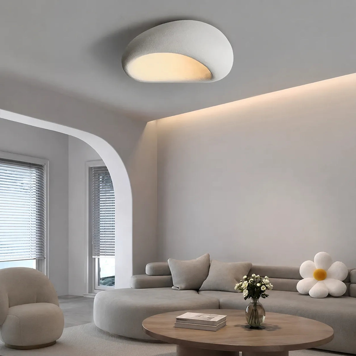 Oswin Wabi-Sabi Organic LED Ceiling Light