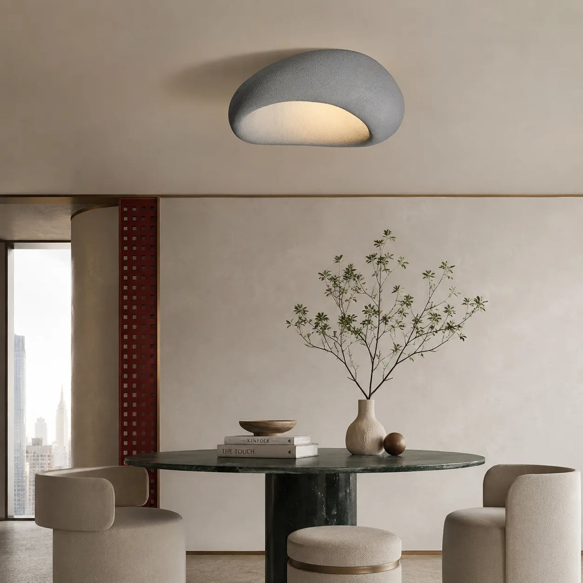 Oswin Wabi-Sabi Organic LED Ceiling Light