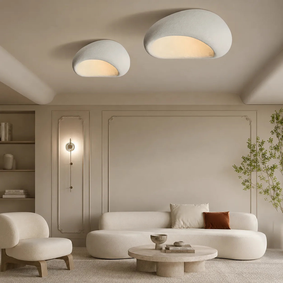 Oswin Wabi-Sabi Organic LED Ceiling Light