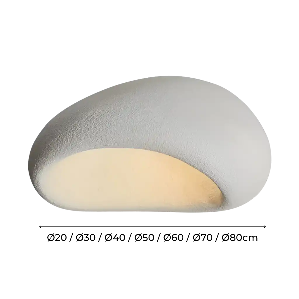 Minimal Wabi Sabi LED Ceiling Light with Organic Form