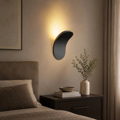 Minimalist Curved Led Wall Sconce Bedside
