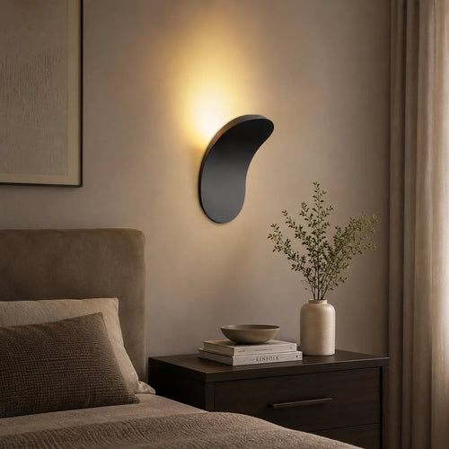 Minimalist Curved Led Wall Sconce Bedside