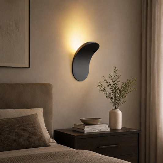 Minimalist Curved Led Wall Sconce Bedside