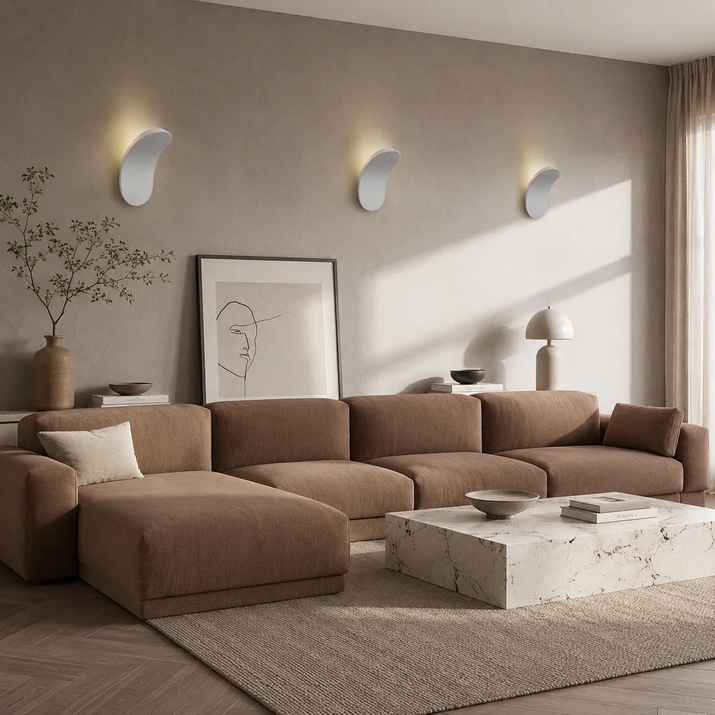 Gavin Minimalist Curved Metal LED Wall Light