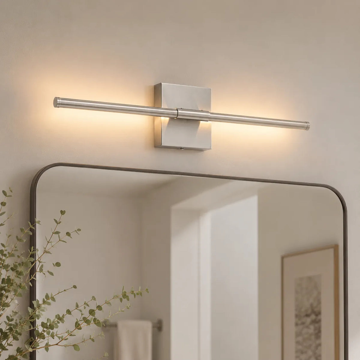 Nevin Minimalist Linear IP44 LED Wall Light