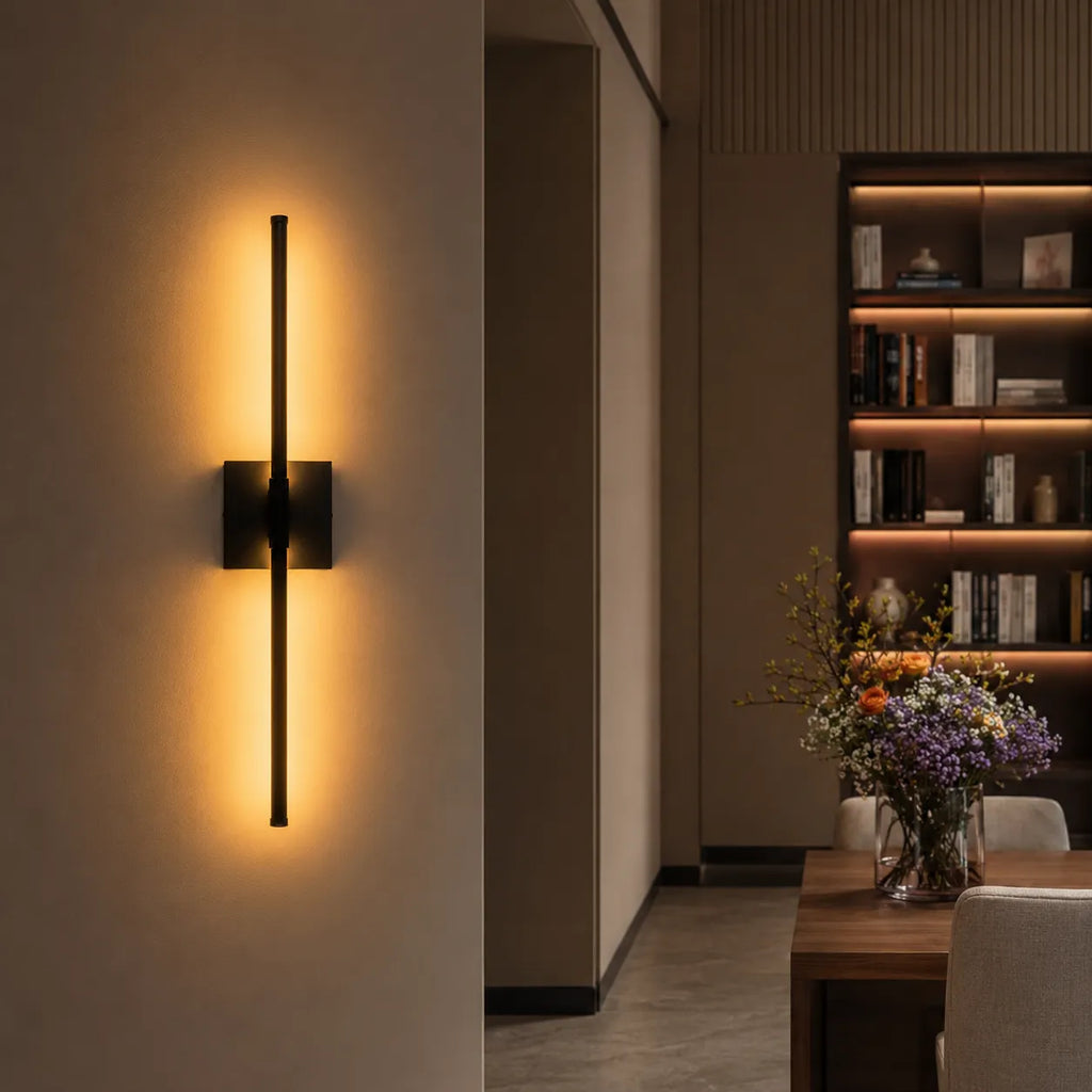 Nevin Minimalist Linear IP44 LED Wall Light