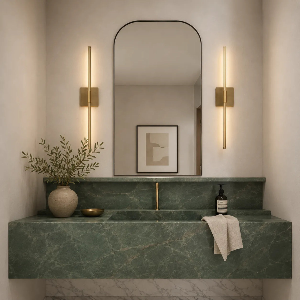 Nevin Minimalist Linear IP44 LED Wall Light