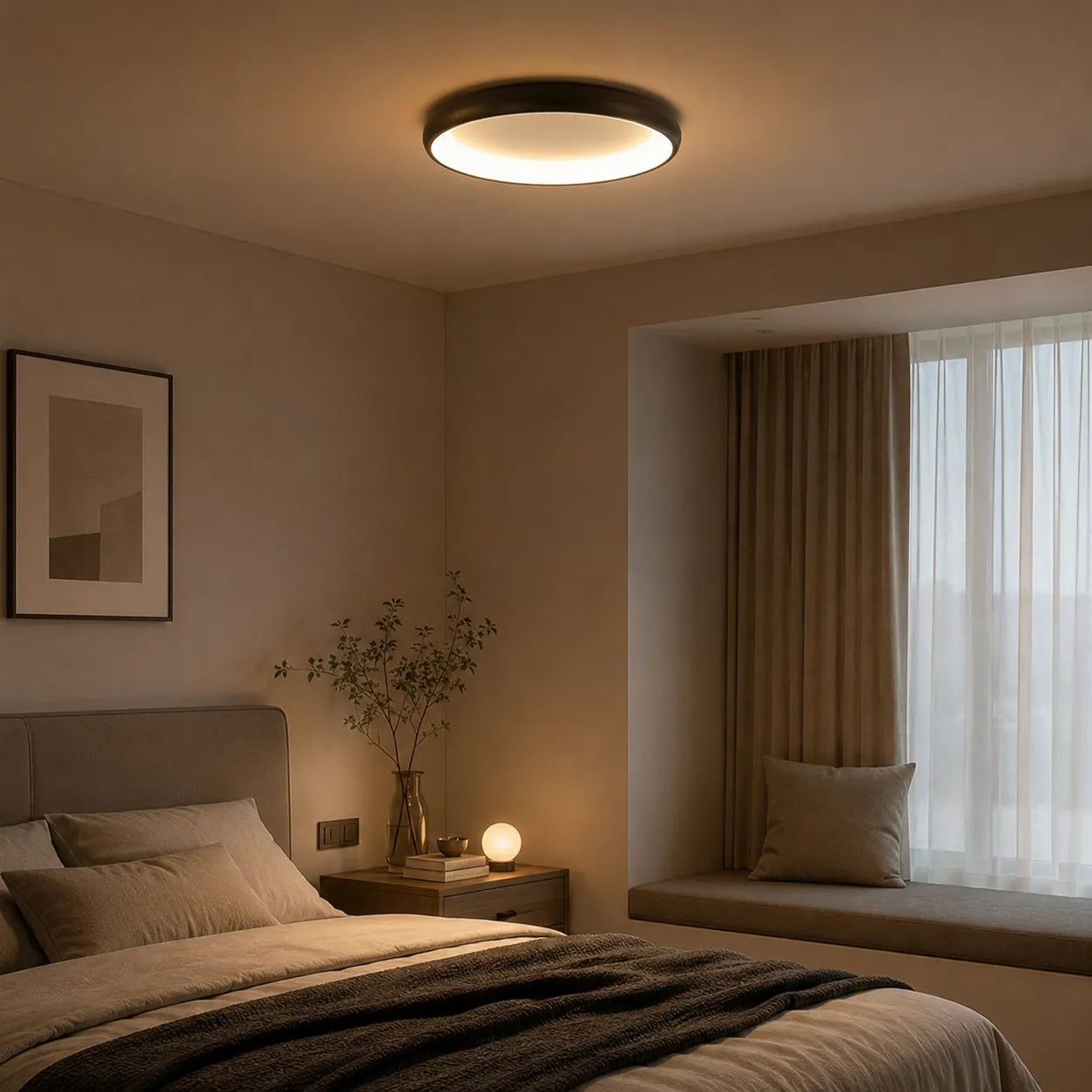 Minimalist Round Integrated LED Ceiling Light