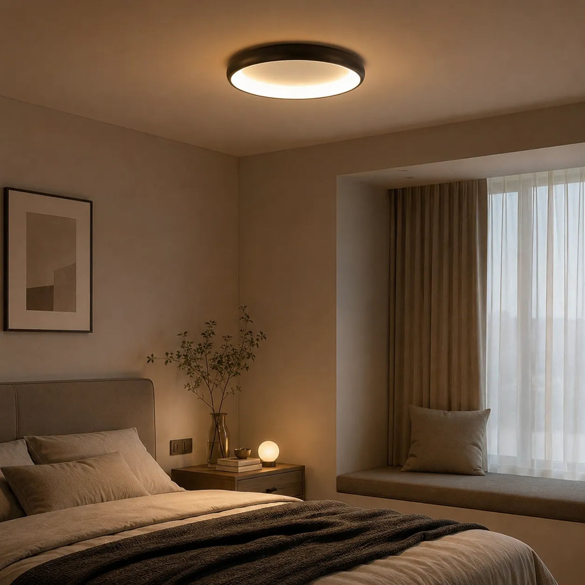 Pavel Minimalist Round Integrated LED Ceiling Light