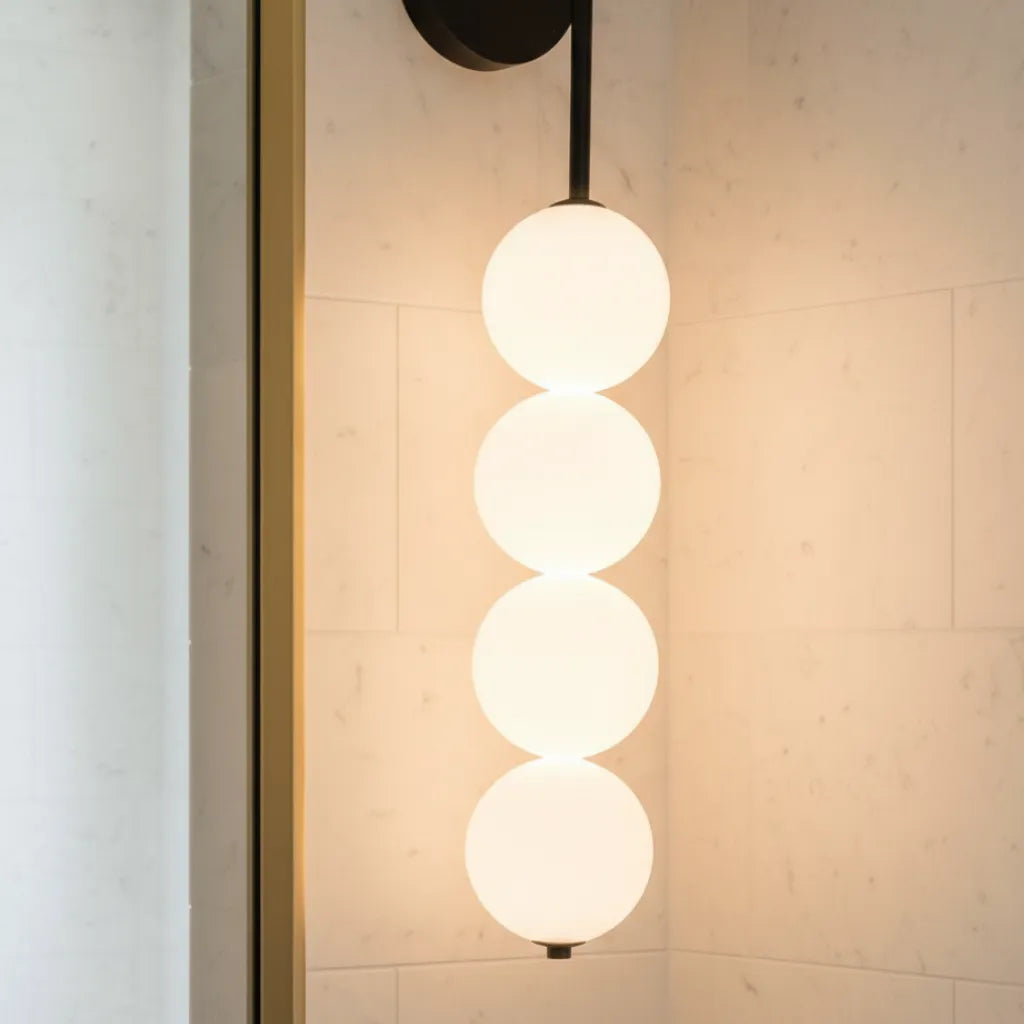 Avaorae Minimalist Metal & Glass Wall Light