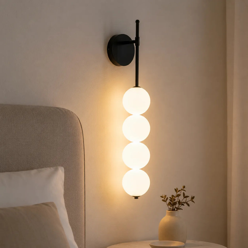 Avaorae Minimalist Metal & Glass Wall Light