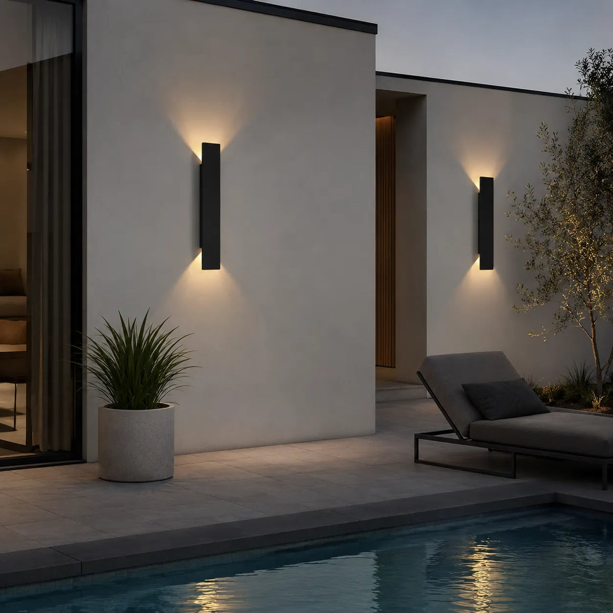 Linden Minimalist Aluminium IP65 LED Outdoor Wall Light