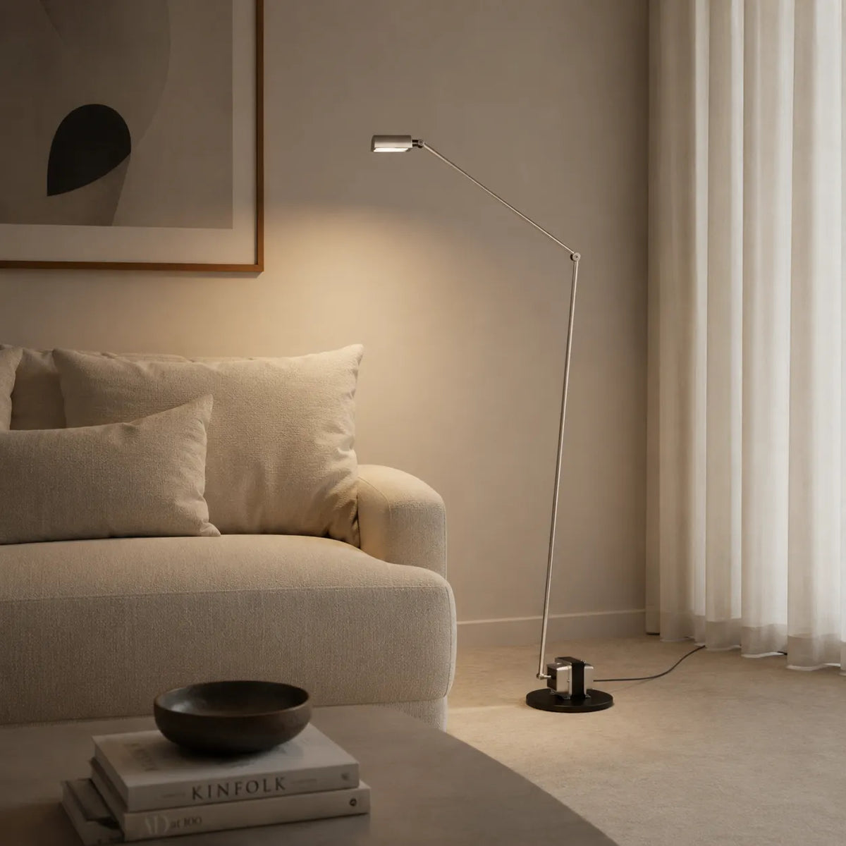 Avaara Modern Adjustable Integrated LED Floor Lamp