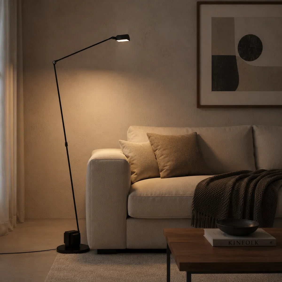 Avaara Modern Adjustable Integrated LED Floor Lamp