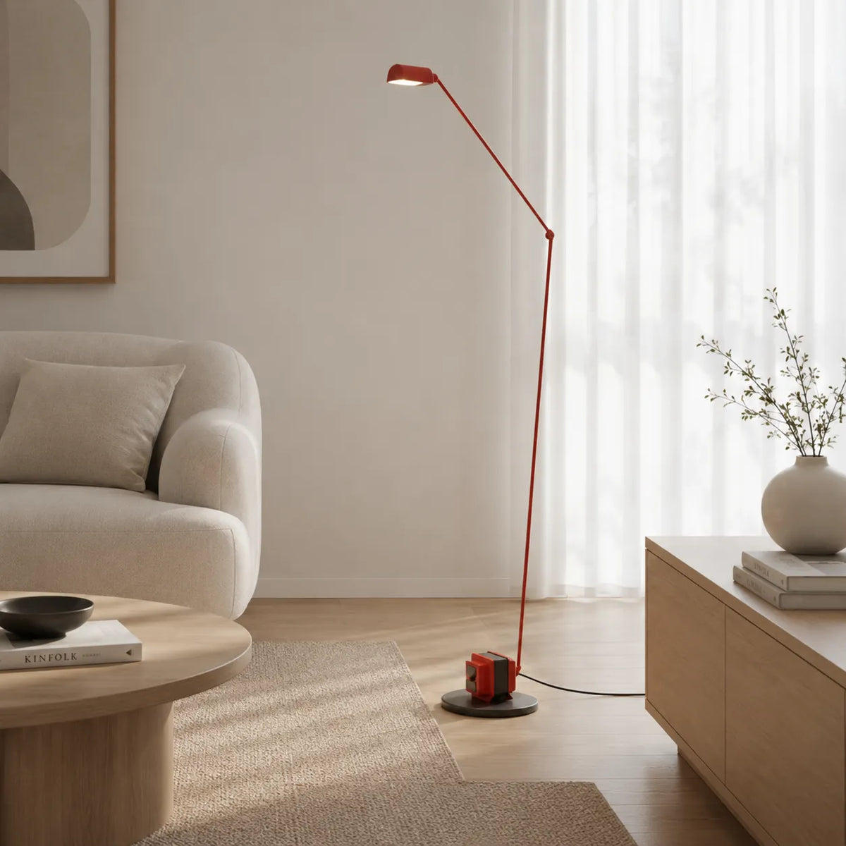 Avaara Modern Adjustable Integrated LED Floor Lamp