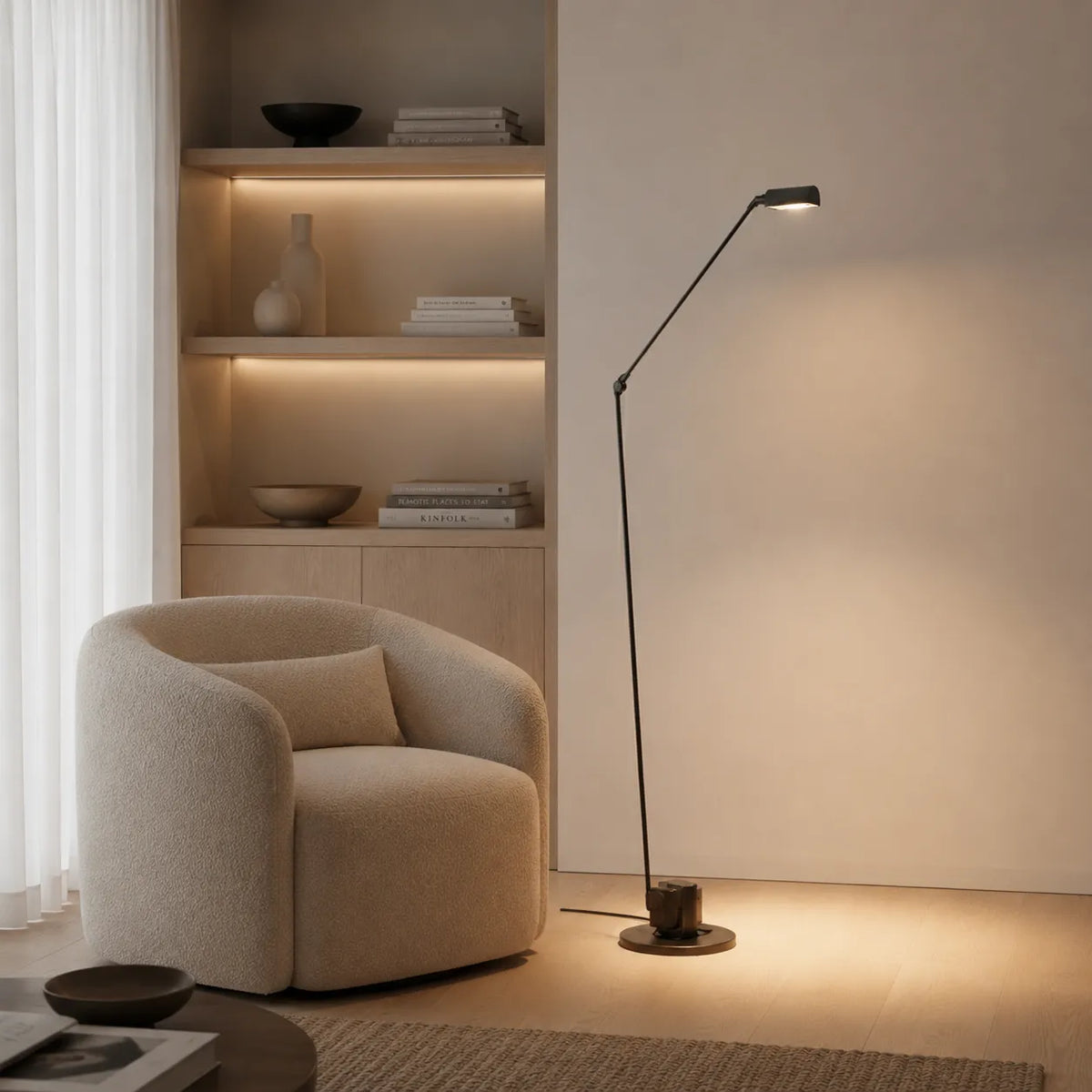 Avaara Modern Adjustable Integrated LED Floor Lamp