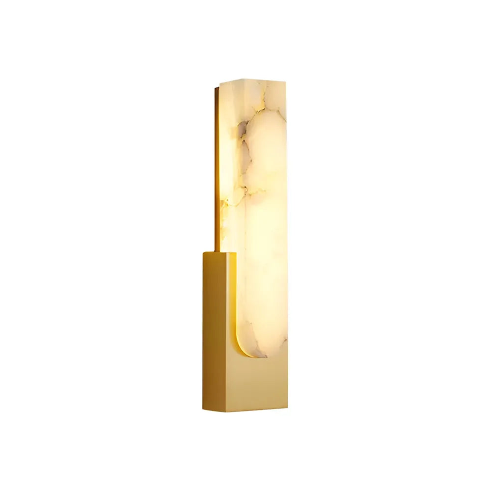 Avalia Modern Artificial Alabaster LED Wall Light