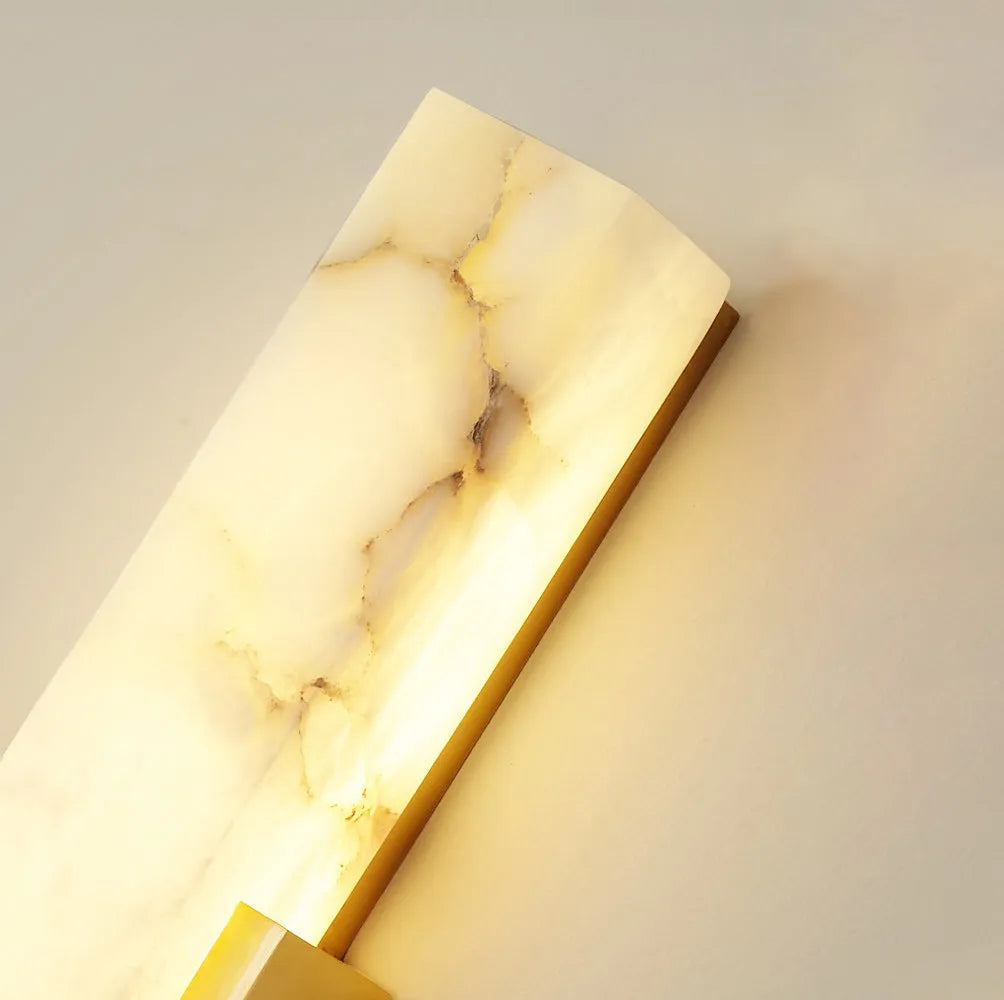 Avalia Modern Artificial Alabaster LED Wall Light