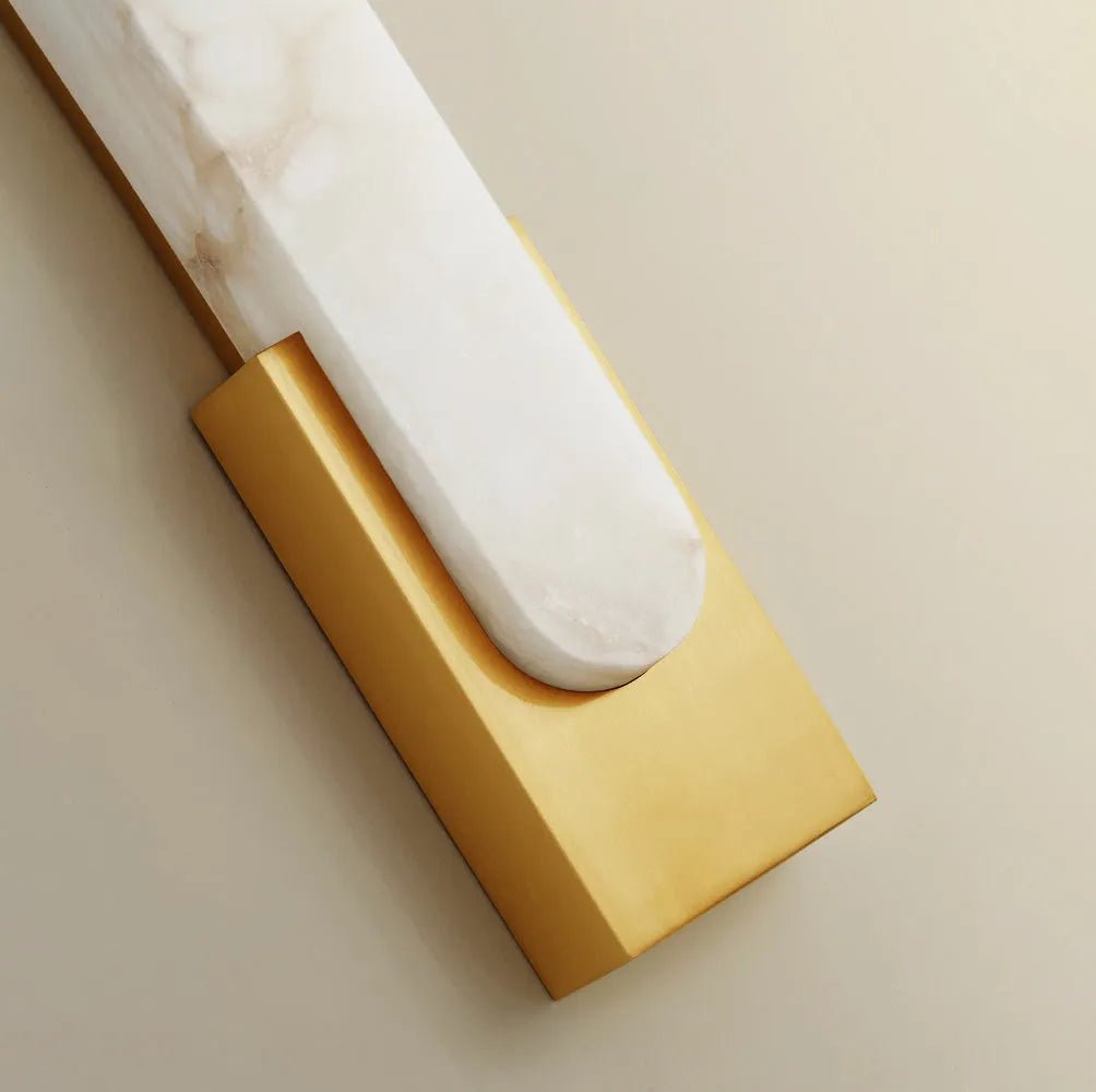 Avalia Modern Artificial Alabaster LED Wall Light