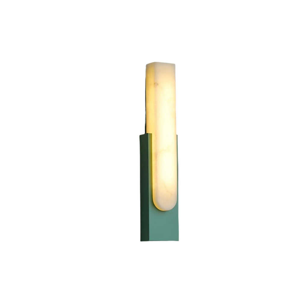 Avalia Modern Artificial Alabaster LED Wall Light