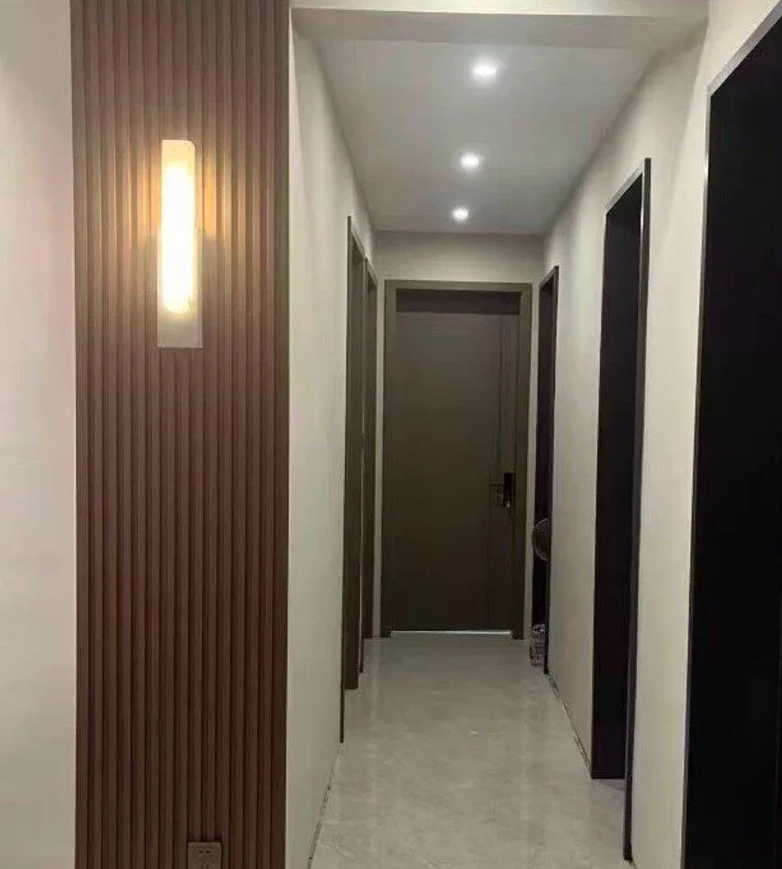 Avalia Modern Artificial Alabaster LED Wall Light