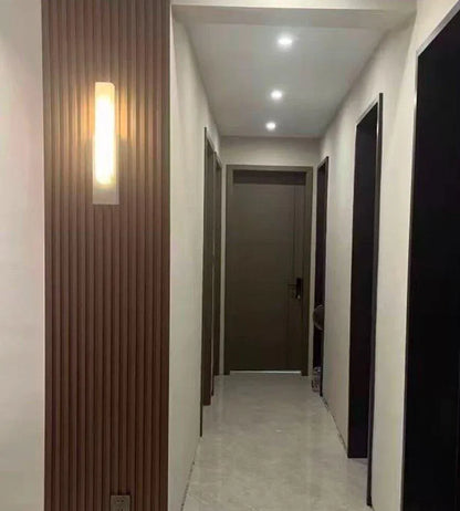 Avalia Modern Artificial Alabaster Minimalist Wall Light