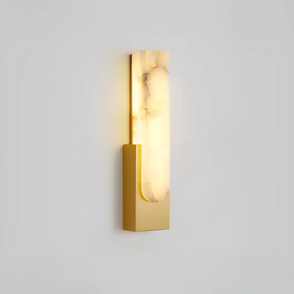 Avalia Modern Artificial Alabaster LED Wall Light