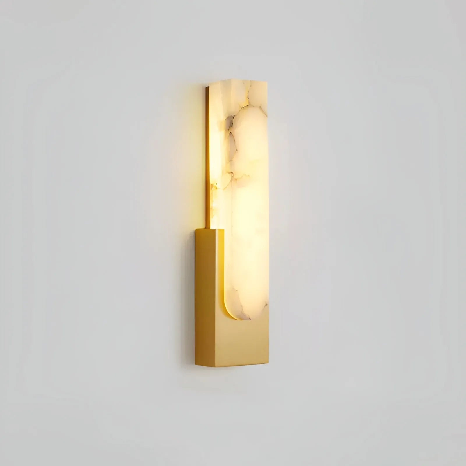 Avalia Modern Artificial Alabaster Minimalist Wall Light