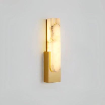 Avalia Modern Artificial Alabaster Minimalist Wall Light
