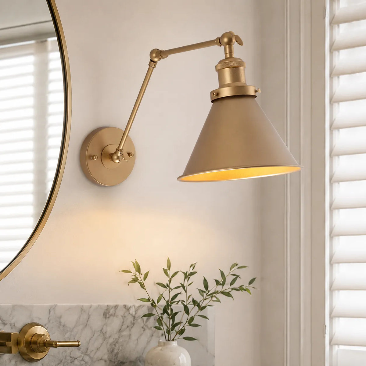 Kaleo Mid-Century Adjustable Swing Arm Wall Light