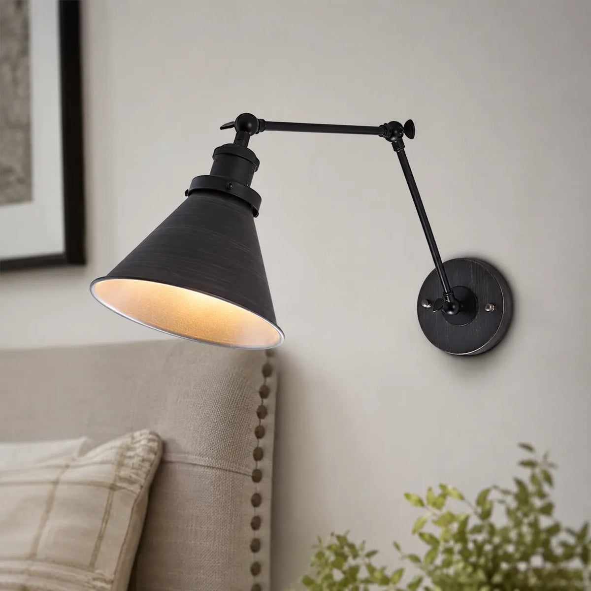 Kaleo Mid-Century Adjustable Swing Arm Wall Light