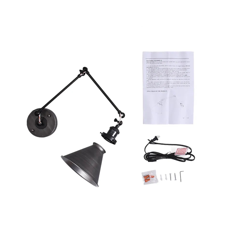 Kaleo Mid-Century Adjustable Swing Arm Wall Light