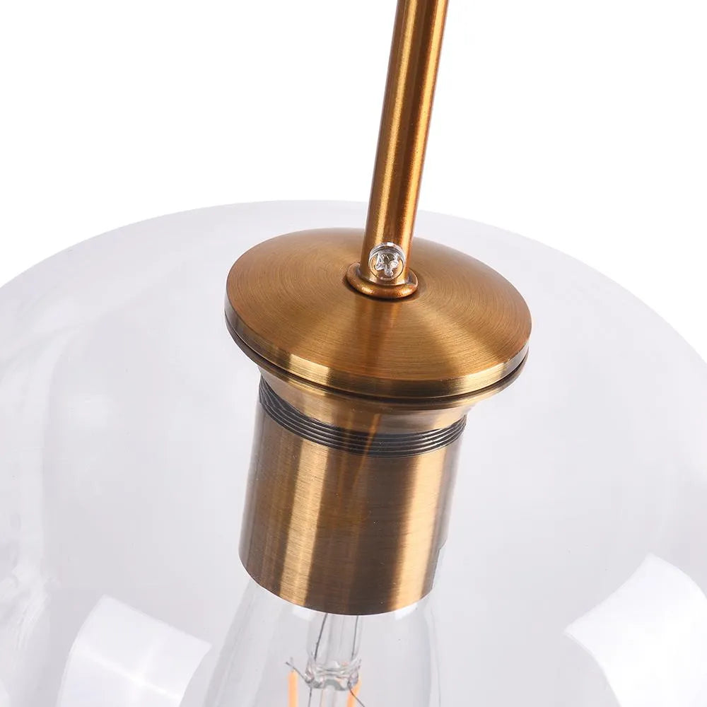 Henrik Modern Clear Glass Cluster Pendant Light