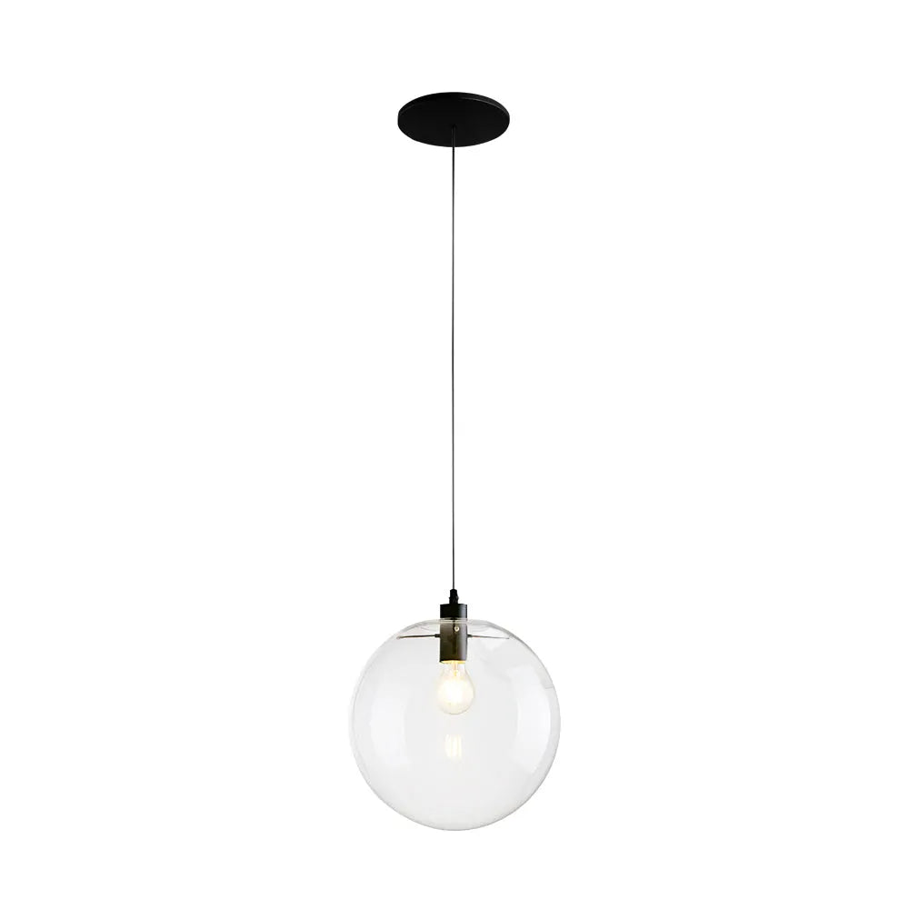 Tirza Modern Clear Glass Globe Pendant Light