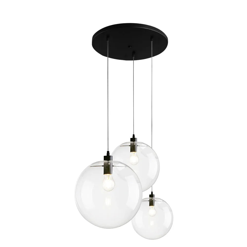 Tirza Modern Clear Glass Globe Pendant Light