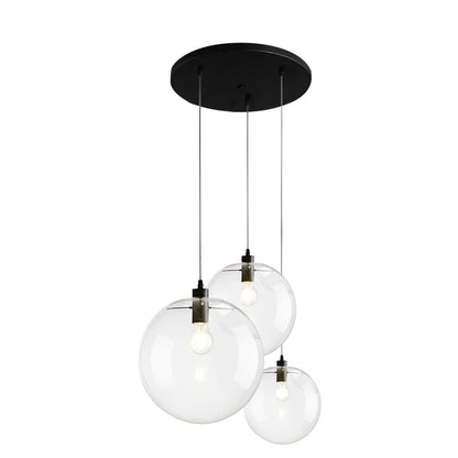 Tirza Modern Clear Glass Globe Pendant Light