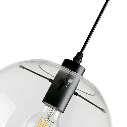Tirza Modern Clear Glass Globe Pendant Light