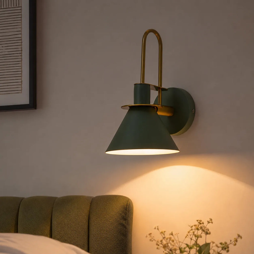 Marlow Modern Metal Cone Wall Light