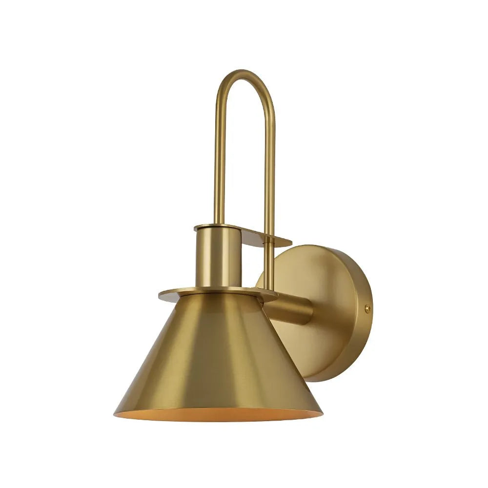 Marlow Modern Metal Cone Wall Light