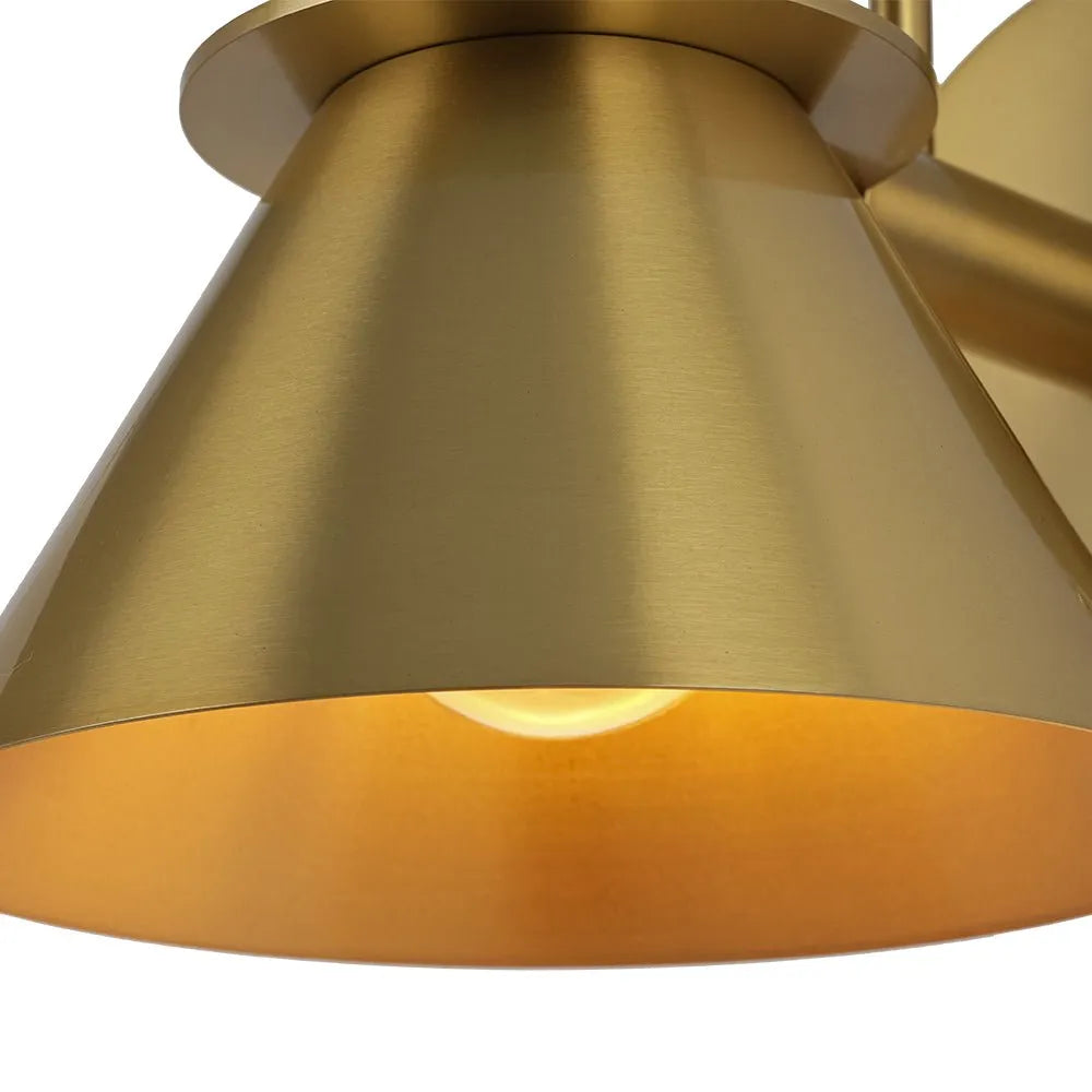 Marlow Modern Metal Cone Wall Light