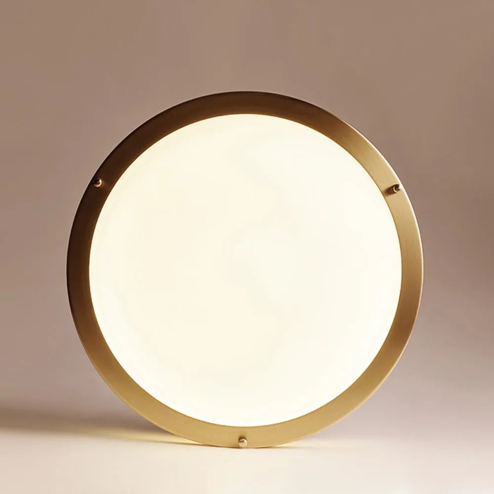 Nessa Modern Dimmable Glass Bowl LED Flush Mount Ceiling Light
