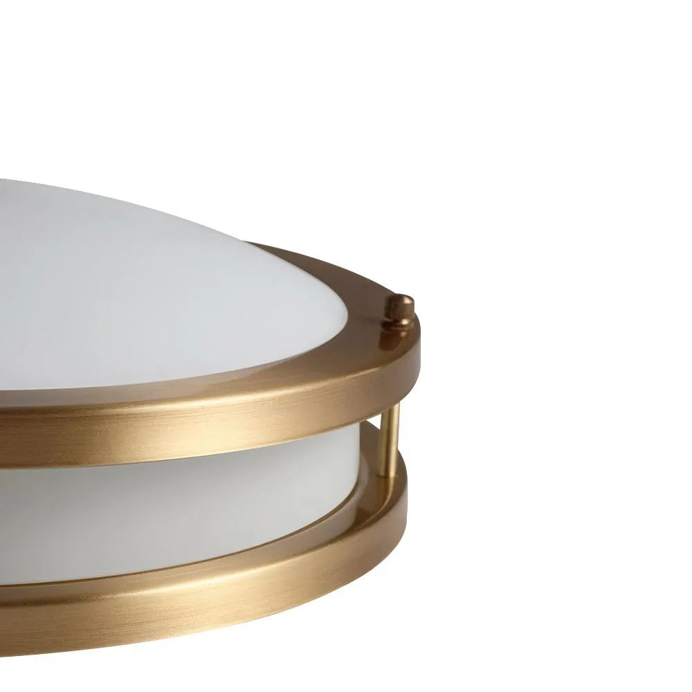 Nessa Modern Dimmable Glass Bowl LED Flush Mount Ceiling Light