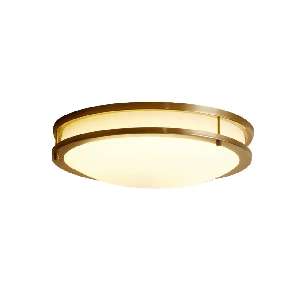 Nessa Modern Dimmable Glass Bowl LED Flush Mount Ceiling Light