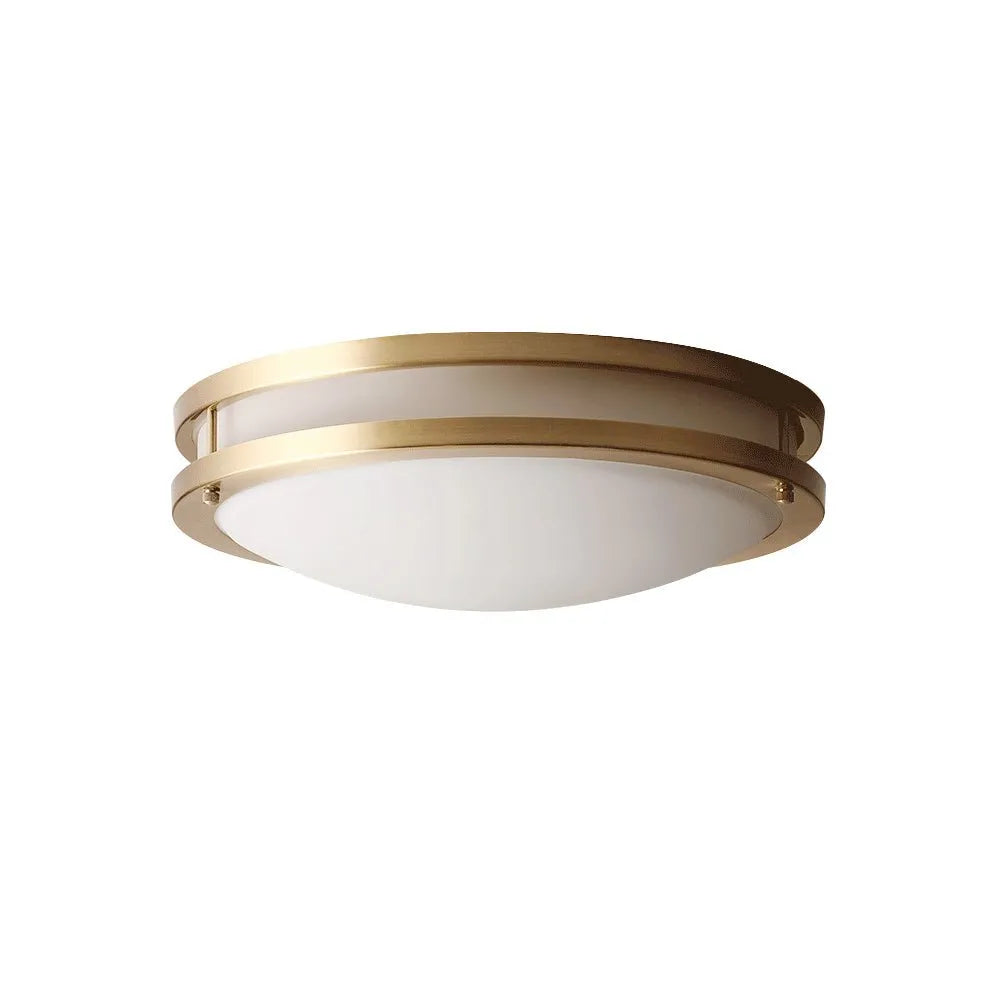 Nessa Modern Dimmable Glass Bowl LED Flush Mount Ceiling Light