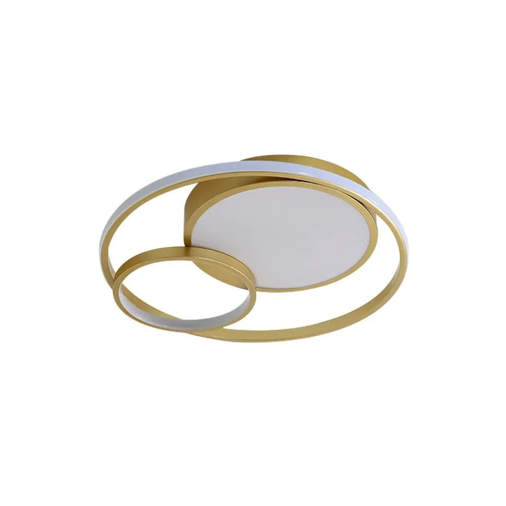 Siena Modern Double-Ring LED Flush Mount Ceiling Light