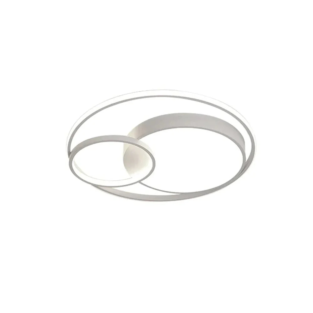 Siena Modern Double-Ring LED Flush Mount Ceiling Light