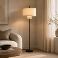 Keira Modern Fabric Shade Table & Floor Lamp